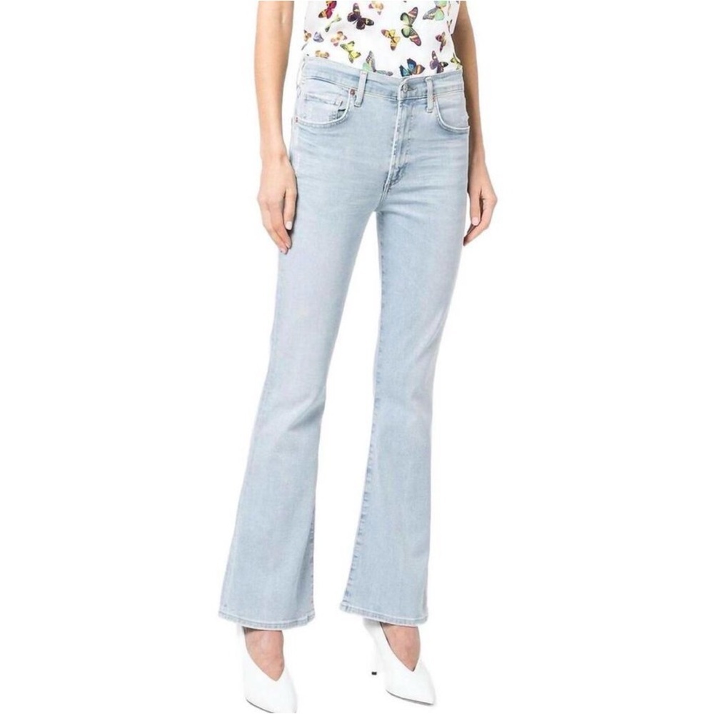 Citizens Of Humanity Lilah Light Blue Boot Cut Jeans, size 27